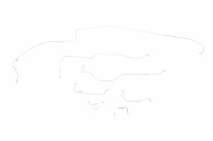 Classic Tube - 1965 Ford Mustang and Shelby GT350 Manual Disc - Complete Brake Line Kit (OE)