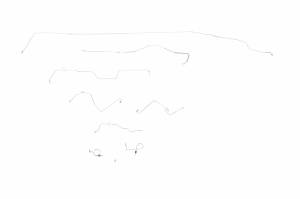 Classic Tube - Early 1967 Ford Mustang Manual Drum - Complete Brake Line Kit (SS)