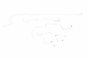 Classic Tube - 1967 Ford Mustang, Shelby GT350, and GT500 - Complete Brake Line Kit (OE)