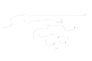 Classic Tube - 1967 Ford Mustang, Shelby GT350, and GT500 - Complete Brake Line Kit (SS) with Stainless Braided Hoses