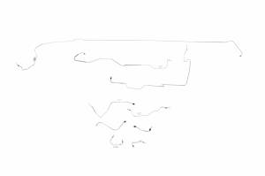 Classic Tube - 1969 Ford Mustang Boss 429 - Complete Brake Line Kit (OE)