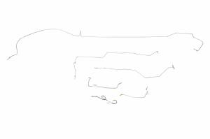 Classic Tube - 1966 Ford Mustang Power Drum - Complete Brake Line Kit (OE)