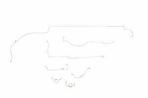 Classic Tube - 1966 Ford Mustang and Shelby GT350 - Complete Brake Line Kit (OE)