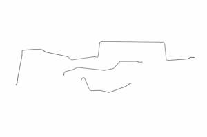 Classic Tube - 1967-69 Ford Mustang Fuel Tank to Pump Line Kit