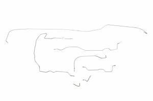 Classic Tube - 1956-62 Chevrolet Corvette Complete Brake Line Kit