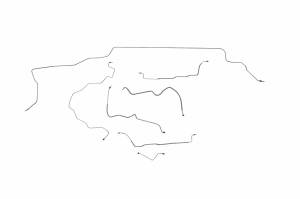 Classic Tube - 1973 1974 1975 1976 1977 Chevrolet El Camino Power Disc Complete Brake Line Kit (7pc) Made of Stainless Steel Tubing