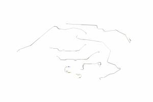 Classic Tube - 1967-68 Pontiac Firebird Power Drum - Complete Brake Line Kit (OE)