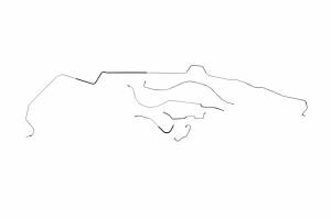 Classic Tube - 1958 Ford Edsel Pacer & Edsel Ranger 118 inch Wheelbase Complete Brake Line Kit (6pc) Made of Stainless Steel Tubing