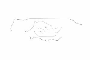 Classic Tube - 1967 Pontiac Tempest/LeMans/GTO Convertible Power Disc - Complete Brake Line Kit (OE)