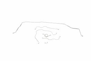 Classic Tube - 1966 Chevrolet Biscayne, Caprice, and Impala - Manual Brake - Complete Brake Line Kit (SS)