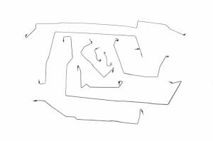 Classic Tube - 1997 Land Rover Defender 90 NAS Vehicle ( Left Hand Drive) Complete Brake Line Kit (9 pc) Made of Stainless Steel Tubing