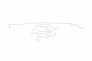 Classic Tube - 1957 1958 1959 Plymouth Fury Power Brake Complete Brake Line Kit (6 pc) Made of Stainless Steel Tubing