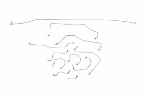 Classic Tube - 1967-70 Triumph Spitfire Mark III and 1970-74 Mark IV - Left Hand Drive - Complete Brake Line Kit (OE)