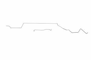 Classic Tube - 1970 1971 Ford Torino 1970 1971 Mercury Cyclone with Non 429 CID Super Cobra Jet V8 Motor Fuel Tank To Pump Line Set (2 pc) Made of Stainless Steel Tubing