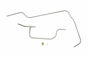 Classic Tube - 1967 1968 Triumph TR250 1969 1970 1971 Triumph TR6 Carburetor Line Set (Fuel Pump to Carburetors) 4 pc with T Block Made in Original Equipment Material