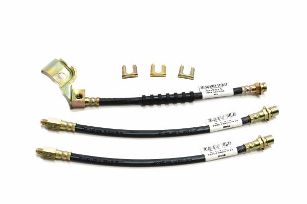 Classic Tube - 1970 Ford Mustang Front Drum/Rear Drum Rubber Brake Hose Kit