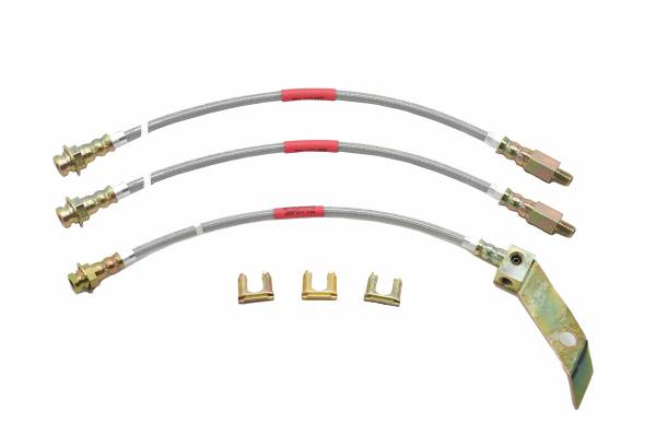 Classic Tube - 1964-66 Ford Mustang Front and Rear Drum STOPFLEX Brake Hose Kit