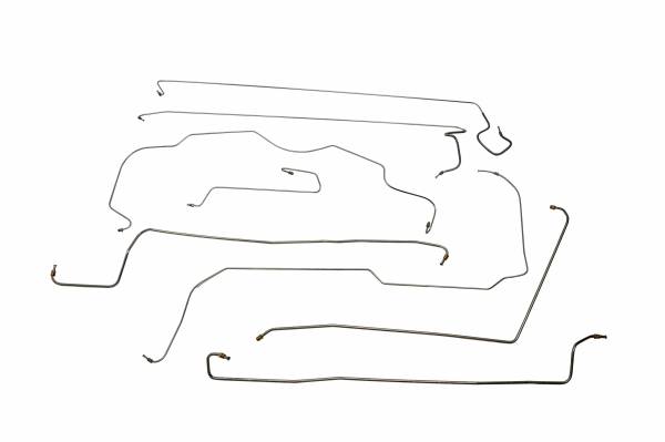Classic Tube - 1954 Buick Special & Skylark & Century (with Power Brakes) Complete Brake Line Kit Made of Stainless Steel Tubing