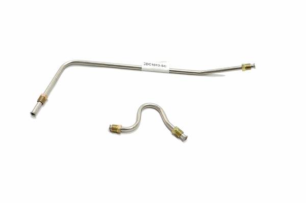 Classic Tube - 1963 1964 1965 1966 Cadillac DeVille 1963 1964 1965 1966 Cadillac Eldorado with Rochester Carburetor Fuel Pump To Carburetor Line Set (2 pc) Made of Stainless Steel Tubing