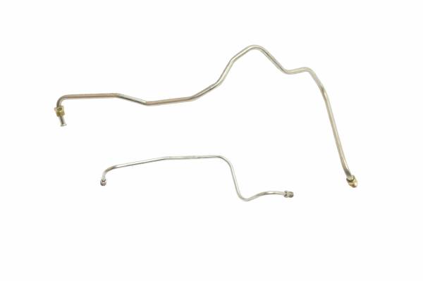 Classic Tube - 1979 1980 1981 Pontiac Firebird Trans Am 301 CID - Turbo Only (2 pc) Fuel Pump To Carburetor Line Made of Stainless Steel Tubing