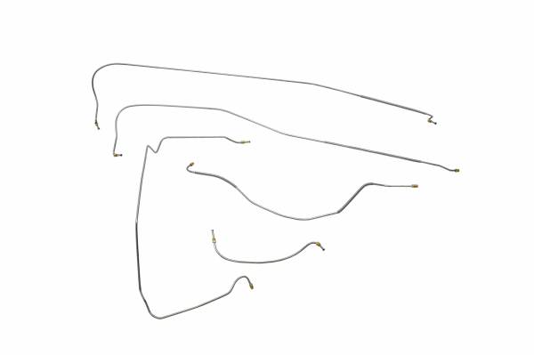Classic Tube - 1939 Ford Model 91A 1939 Ford Model 92A Complete Brake Line Kit (5 pc) Made in Original Equipment Material