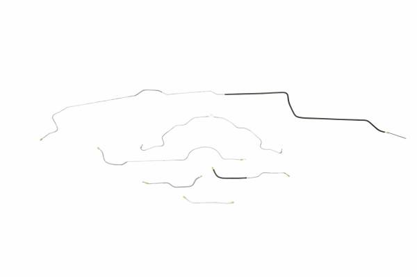 Classic Tube - 1957 Ford Del Rio & Ranch Wagon & Country Squire Complete Brake Line Kit 6pc Made of Stainless Steel Tubing