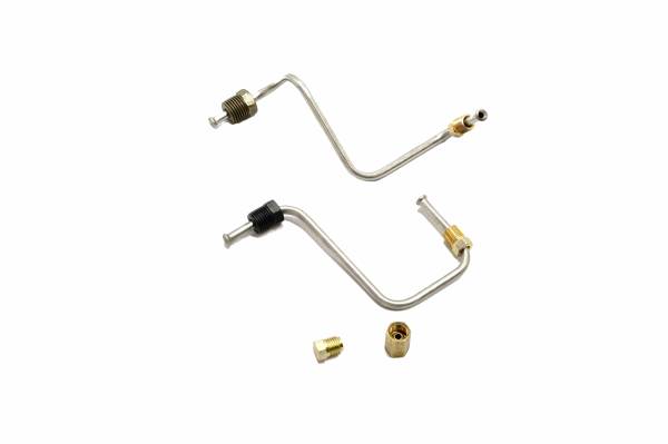 Classic Tube - 1965 Mustang with Factory Drum Brakes Dual Bowl Master Cylinder Conversion Brake Line Set Includes 2 Lines 1 Plug and 1 Union Made in Original Equipment Material