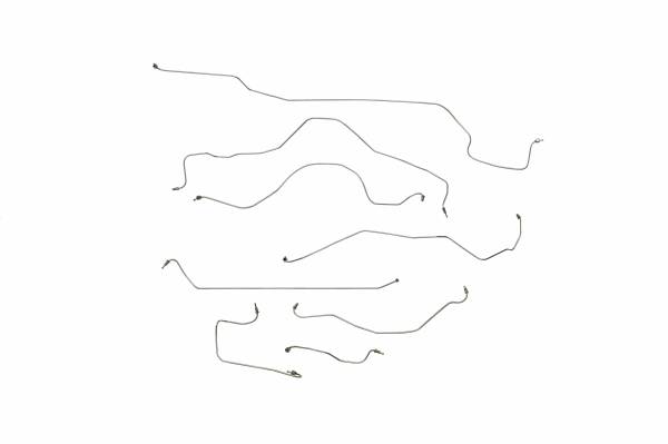 Classic Tube - 1964 1965 1966 Sunbeam Tiger Left Hand Drive - with Servo Brake System Complete Brake Line Kit (8 pc) Made in Original Equipment Material