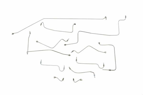 Classic Tube - 1969 1970 1971 1972 Triumph TR6 (Early 1972 - Before Chassis # CC81078) Complete Brake Line Kit (12 pc) Transfer tubes not included; they are sold seperately Made in Original Equipment Material