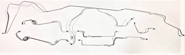 Classic Tube - 1978 1979 1980 1981 Chevrolet Monte Carlo Power Disc Complete Brake Line Kit Made of Stainless Steel Tubing