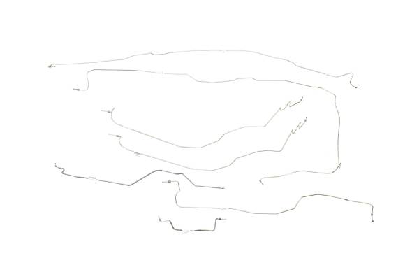 Classic Tube - 2001-02 Chevrolet/GMC 1/2 Ton Pickup - Complete Brake Line Kit (SS) with Rubber Hoses