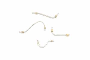 1966 Oldsmobile 442442 Only - Tri- Power (4 pc) Fuel Pump To Carburetor Line Set Made of Stainless Steel Tubing