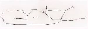 1954 Kaiser Darrin Complete Brake Line Kit Made of Stainless Steel Tubing